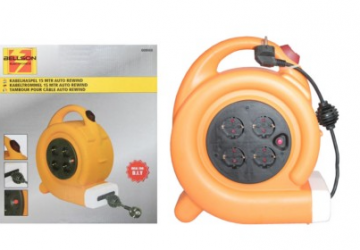 Kabelhaspel 15 mtr auto rewind