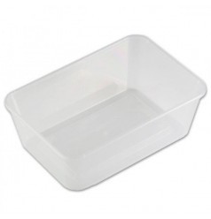 Manetron bak transparant 1000 ml met deksel