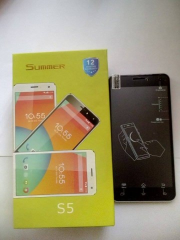 Goedkope 5.5 Inch Summer Phone  S5 MTK6580M Quad Core 1.3 GHz 3G WCDMA Android 5.1 Smartphone