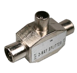 Coax splitter T metaal
