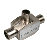 Coax splitter T metaal