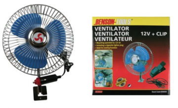 Ventilator 12V met Clip